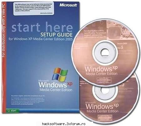 microsoft windows xp media center edition 2005 oem
info :   ... 

you will need to install clonecd