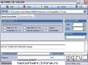 turbo zip cracker sparge parola arhivele zip mod rapid ...