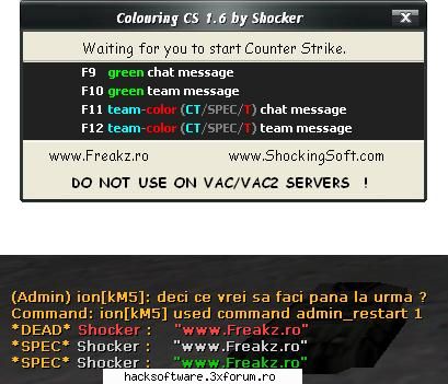 Colouring CS 1.6 - Puteti scrie cu 4 culori diferite: verde - Programe diverse